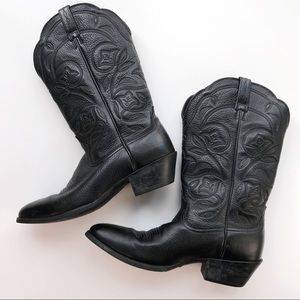 Ariat Heritage Womens R Toe Black Cowboy Boots